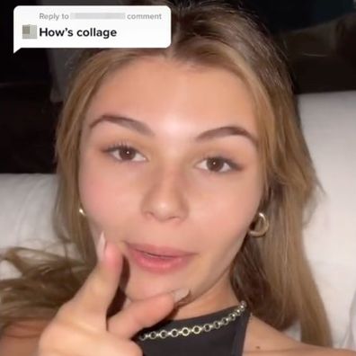 Olivia Jade claps back at Twitter user who asked about the college admissions scandal.