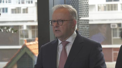 Anthony Albanese reafirmou o seu direito de apoiar o protesto, mas insistiu que tinha de ser respeitoso.