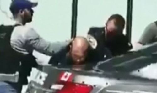 Van driver Alek Minassian is arrested at the scene by Toronto police. (CTV News)