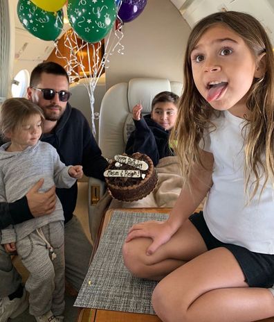 Scott Disick, kids, Mason, Penelope, Reign, photo