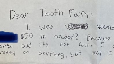 Hilarious letters to and from the Tooth Fairy