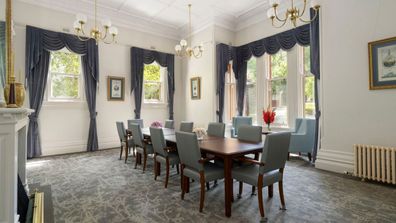 Mansion dining room sale expensive Melbourne Domain listing