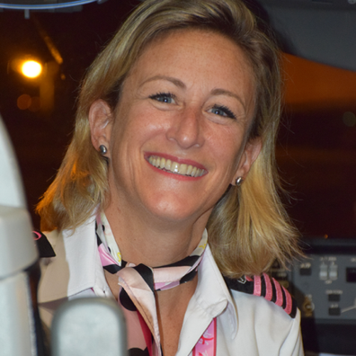 Agnès Chantre, captain at Air Tahiti Nui.