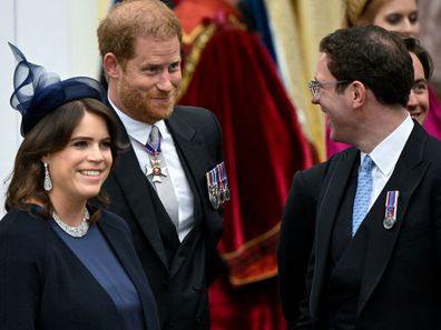 Prince Harry, Duke of Sussex, Princess Eugenie and her husband Jack Brooksbank