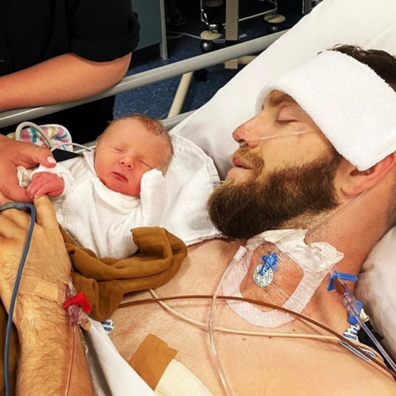 Baby Xander was born days after his dad was in a horrific bike accident