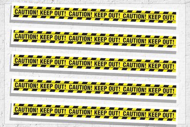 9PR: Caution Tape Halloween Decoration.