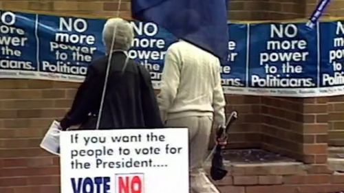 Australians voted no to becoming a republic in 1999.