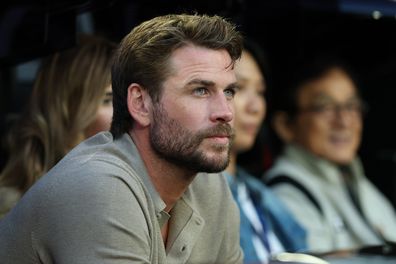 Liam Hemsworth during the Men's Singles Final between Jannik Sinner and Alexander Zverev at the 2025 Australian Open at Melbourne Park on January 26, 2025 in Melbourne, Australia. 