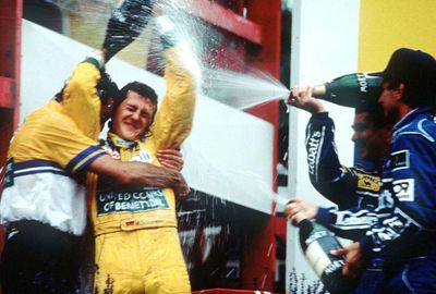 Schumacher enjoyed his first Grand Prix victory in Belgium in 1992.