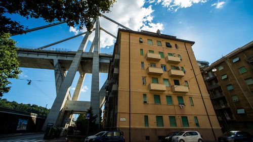 Apartment blocks beneath the bridge are now at risk and residents face evacuation.