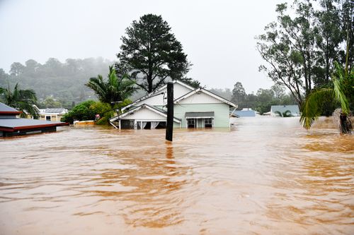 Severe flooding hits Lismore in northern NSW in the worst flood ever recorded on Monday February 28 2022. Photo: Elise Derwin / SMH.