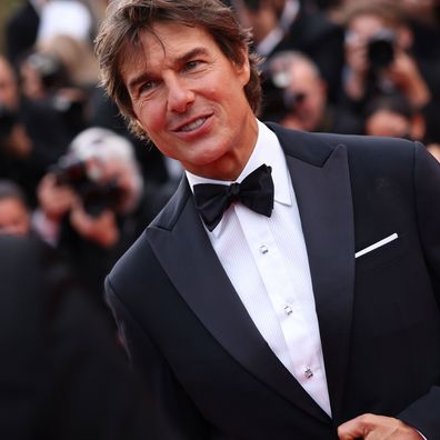 Tom Cruise attends the gala screening of "Top Gun: Maverick" at the Cannes Film Festival on May 18, 2022. Vittorio Zunino Celotto/Getty Images Europe via CNN Newsource