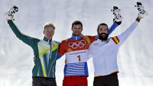 Hughes took out silver in the snowboard cross event. (AAP)