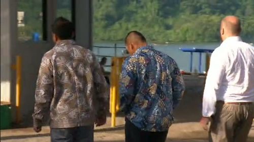 The brothers of Bali Nine ringleaders Andrew Chan and Myuran Sukumaran are visiting Nusa Kambangan. (9NEWS)