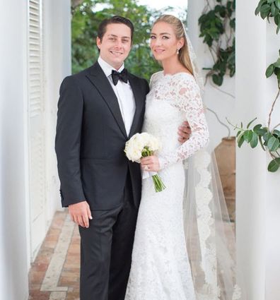 Whitney Wolfe Herd and husband wedding