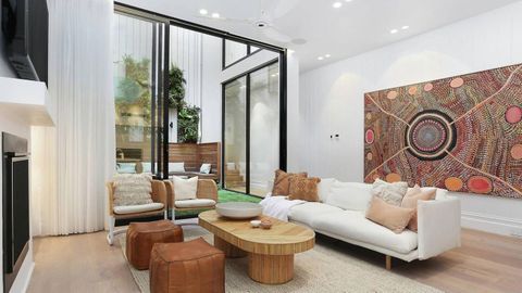 Listing property renovation design style Melbourne living room