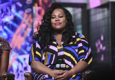 Amber Riley attends the Build Series to discuss the new film 
