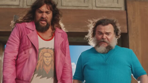 Jason Momoa Jack Black A Minecraft Movie 2025