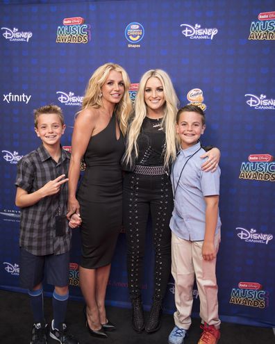 Britney Spears, transformation, photos, sister Jamie Lynn Spears and sons Jayden and Preston at the 2017 Radio Disney Music Awards.