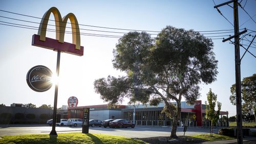 The McDonalds fast food restaurant in Craigeburn were a positive COVID-19 test was recorded. 