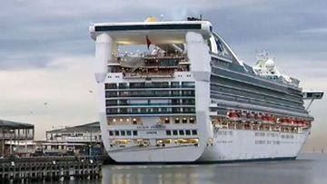 A cruise ship has docked in Melbourne despite a 30-day ban in Australia.
