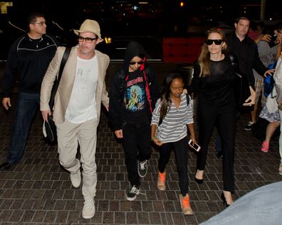 Brad Pitt, Maddox Jolie-Pitt, Zahara Jolie-Pitt, Angelina Jolie