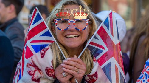 Brits were draped in red, white and blue.