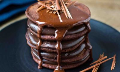 Chocolate Pancake Stack