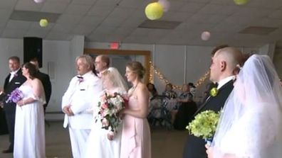 Three brothers marry in triple wedding