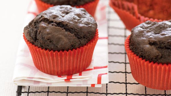 Chocolate museli muffins