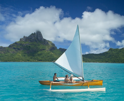 Sailing in Bora Bora