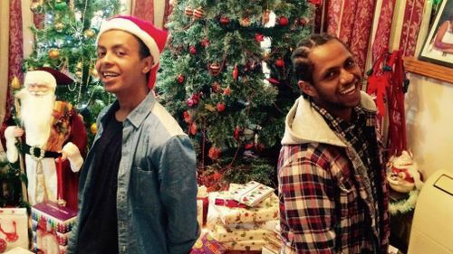 It's been hard for the family to celebrate Christmas since Naz (left) disappeared.