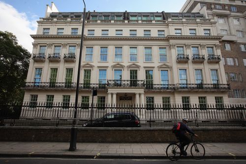 Overlooking Hyde Park, it had been built as a terrace of four houses sometime in the 1860s before being converted into a single home.