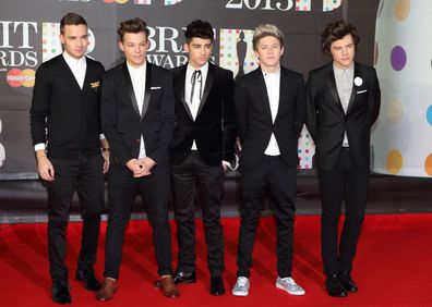 One Direction attends the Brit Awards in 2013.