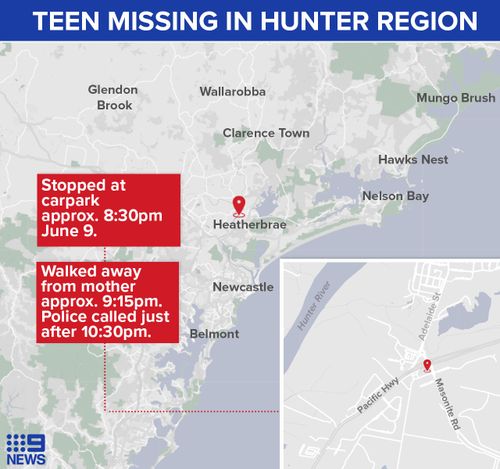 Child missing Pacific Highway Heatherbrae