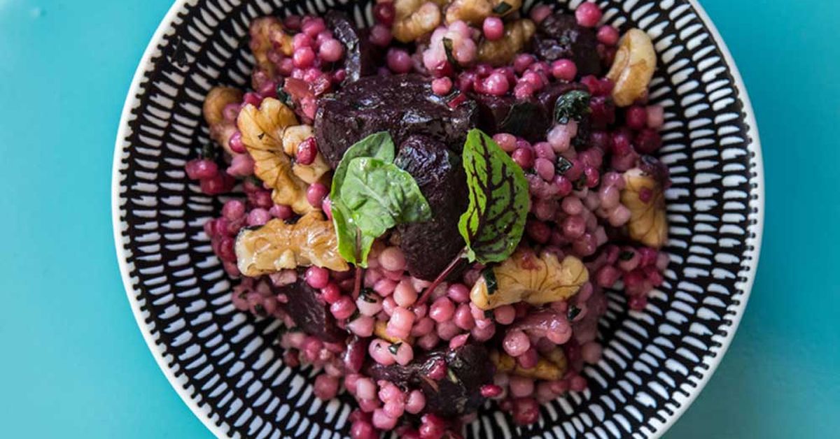 Blue Caboose's roasted beetroot and cous cous salad - 9Kitchen