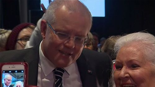 Scott Morrison was hit with an egg in Albury.