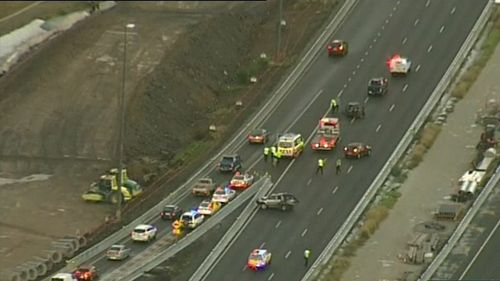 Two people have been taken to hospital as a precaution. Picture: 9NEWS