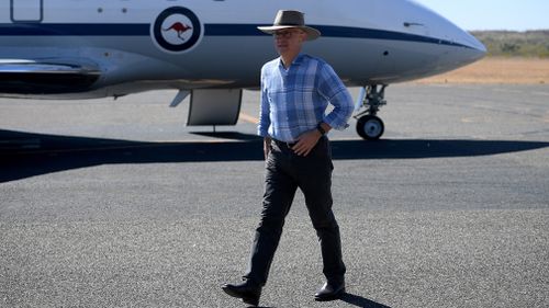 This is the first time an Australian PM has visited Tennant Creek since 1982. Picture: AAP