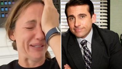 Jennifer Garner sobs after finishing The Office