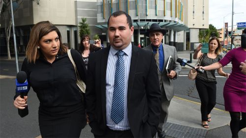 Nathan Day outside court in 2016. (AAP)