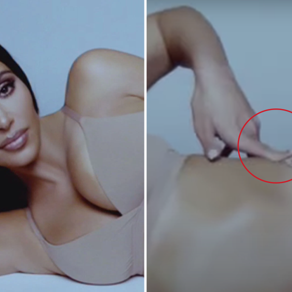 Kim Kardashian's Skims ad did not edit her waist