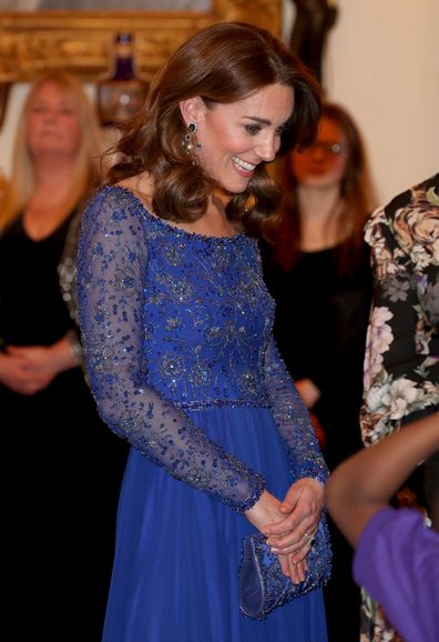 Kate Middleton hosts palace reception wearing 2016 gown, hours after attending event with Meghan and Harry