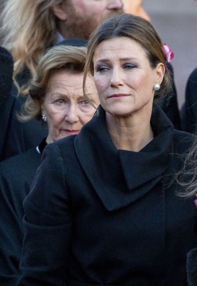 Princess Martha Louise Norway Ari Behn funeral emotional tribute