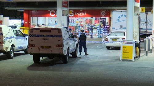 Emergency services were called to a service station where they found a 19-year-old man with a puncture wound to his shoulder.