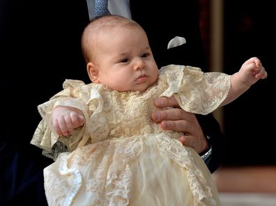 Royal hacks royal christening gown dyed with black tea