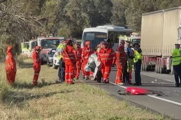 A bus driver has been killed in a crash on the Hume Highway.