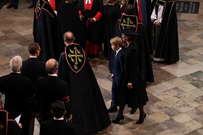 Prince George Queen Elizabeth funeral