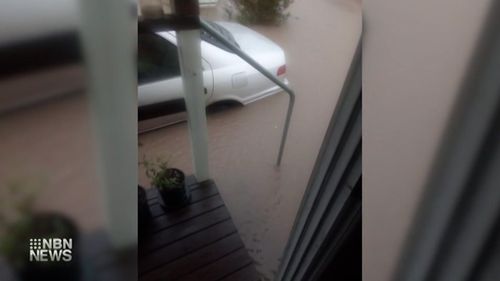 Floodwaters had engulfed Dylan Simpson's rental accommodation and car in the Northern Rivers suburb of Kingscliff in February.