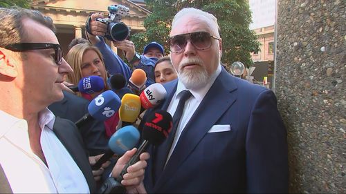 Kyle Sandilands arrives at court in Sydney on April 24, 2026 for his ARN trial.